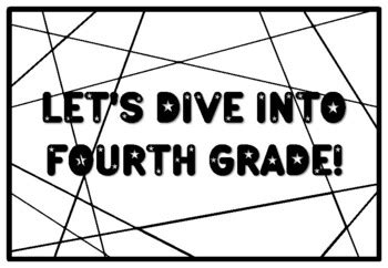 LET'S DIVE INTO FOURTH GRADE! Fourth Grade Summer Fun Packet, 1st Day ...