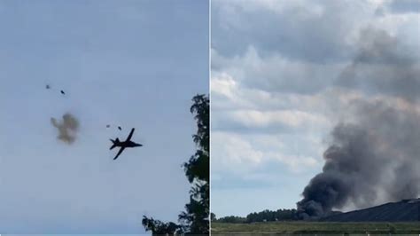 Video: Pilots eject before fighter jet crashes into ground at US air ...
