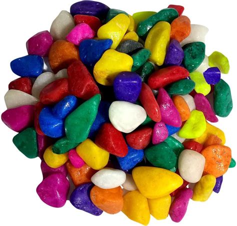 (SADHANA) Mix Color Pebbles Stone for Aquarium/Indoor/Outdoor : Amazon ...
