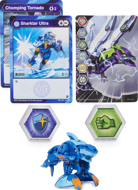 Buy Bakugan Ultra, Sharktar, 3-inch Tall Geogan Rising Collectible ...