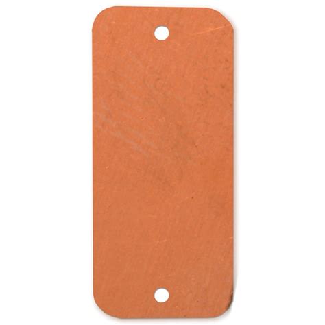 Sizzix 661776 3 Piece 1-5/8" Tag with Holes Copper Metal Blanks ...