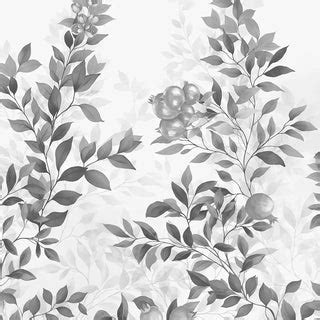 Silent Orchard Light Charcoal Ceiling Wallpaper | Life n Colors
