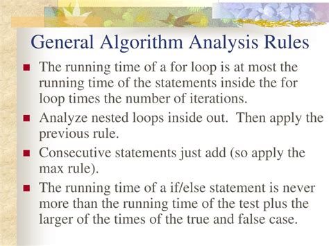 Image result for Algorithm Analysis Rule