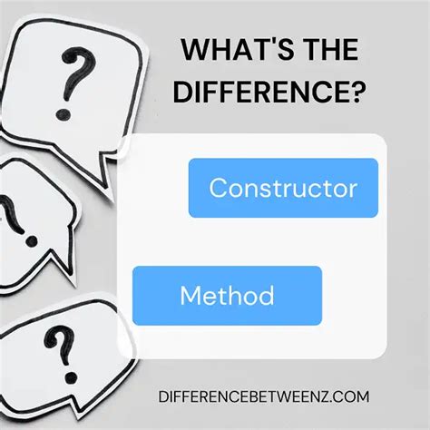 Image result for Constructor and Methods in Java Difference