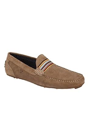 Buy Ruosh V8 Men Beige Suede Driving Shoes at Amazon.in