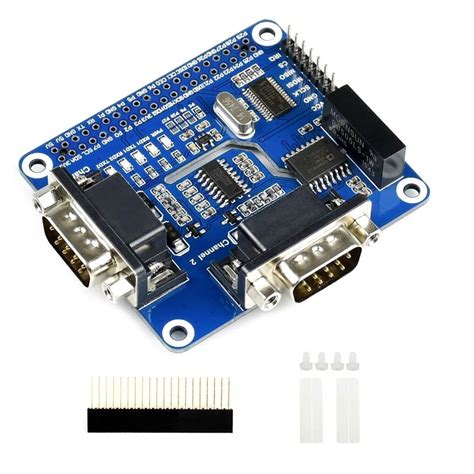 waveshare 2-Channel Isolated RS232 Expansion HAT for Raspberry Pi Model ...