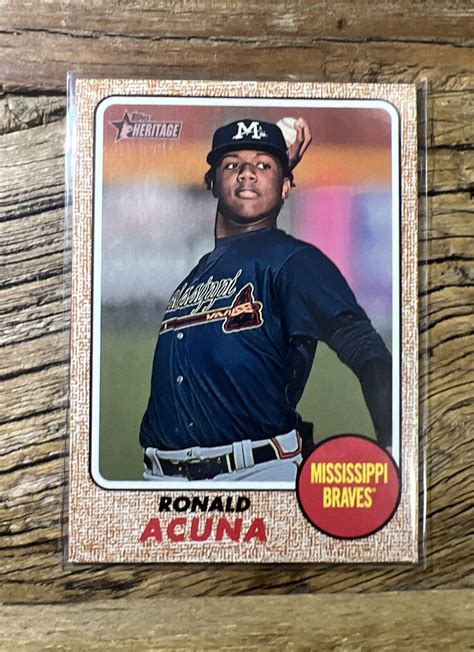 Ronald Acuna Jr. 2017 Topps Heritage Minor League #202 Base Price Guide ...