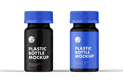 Glossy Bottle With Crimp Seal Mockup Psd 100Ml