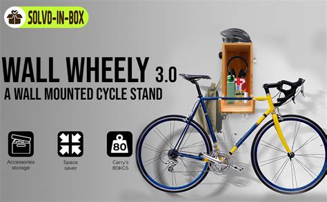 SOLVD-IN-BOX Bicycle Parking Stand Storage Wall Mounted Cycle Stand ...