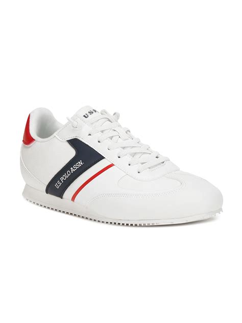 Buy U.S. Polo Assn. Men Lace Ups Colourblocked PU Sneakers - Casual ...