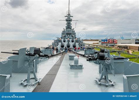 USS Alabama Battleship at the Memorial Park in Mobile Alabama USA Editorial Stock Image - Image ...