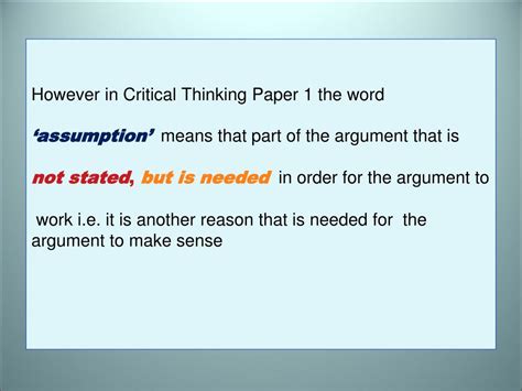 Image result for Assumptions Explained