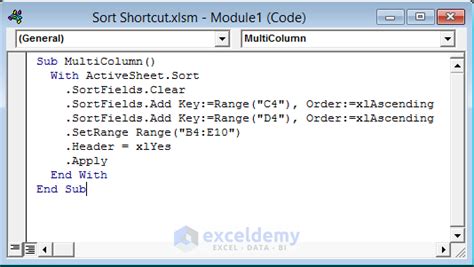 Excel Sort Shortcut 的图像结果