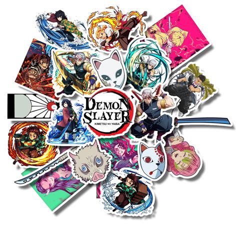 Buy GenericVinyl 20Pcs Demon Slayer Anime Merch Sticker Pack From Animo ...