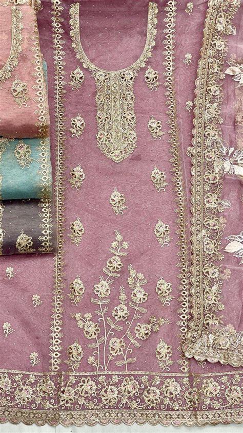 SIARA NON CATALOG VOL 11 MUSLIN SILK HEAVY EMBROIDERD DESIGNER SUITS AT ...