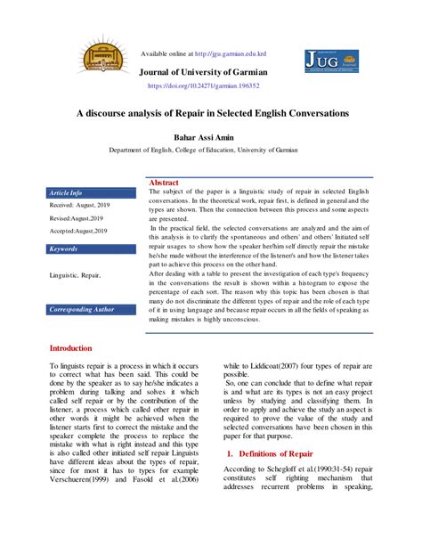 Image result for Discourse Repair