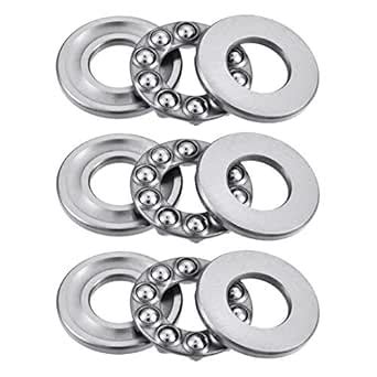 uxcell 51101 Thrust Ball Bearings 12mm x 26mm x 9mm Chrome Steel Single ...