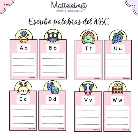 Escribo palabras del ABC – Matteisima