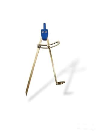 Germany Brass Pencil Compass with Wing and Pencil Holder,8"Inch & Cover ...