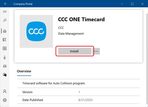 CCC One Timeclock - Software Install
