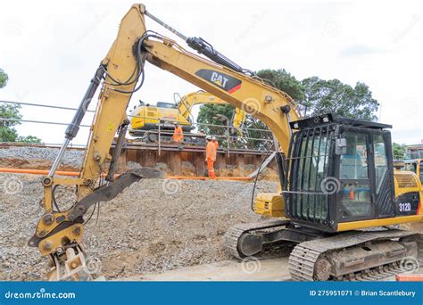 Heavy Earth-moving Machinery and Specialist Railway Workers Editorial ...