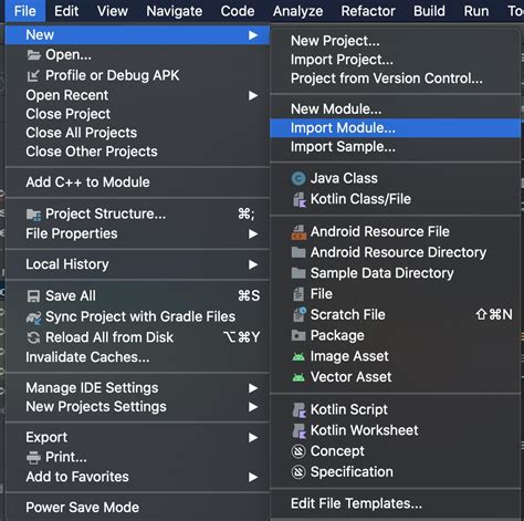 Image result for Android Studio Create New Module Example