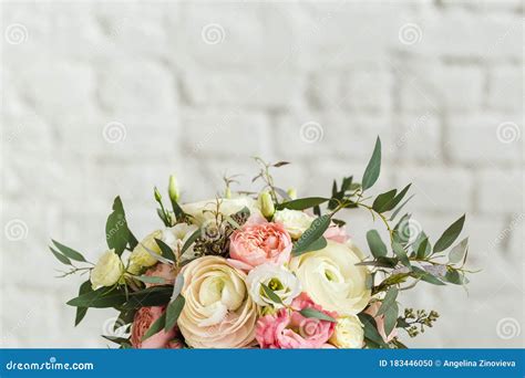 Bouquet of Beautiful Rose and White Flowers Stock Photo - Image of ...