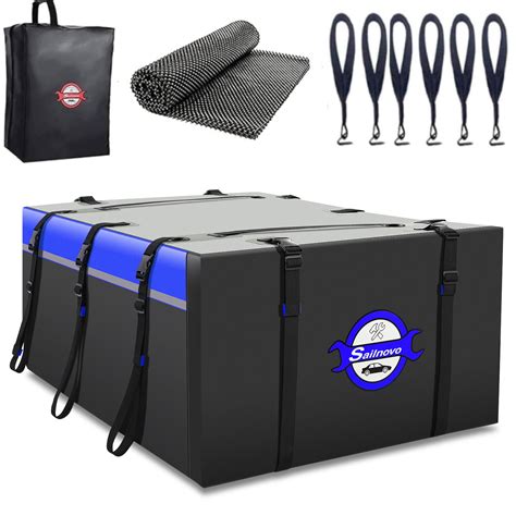 Sailnovowaterproof Roof Bag Top Luggage Storage Carriers For Any Car ...