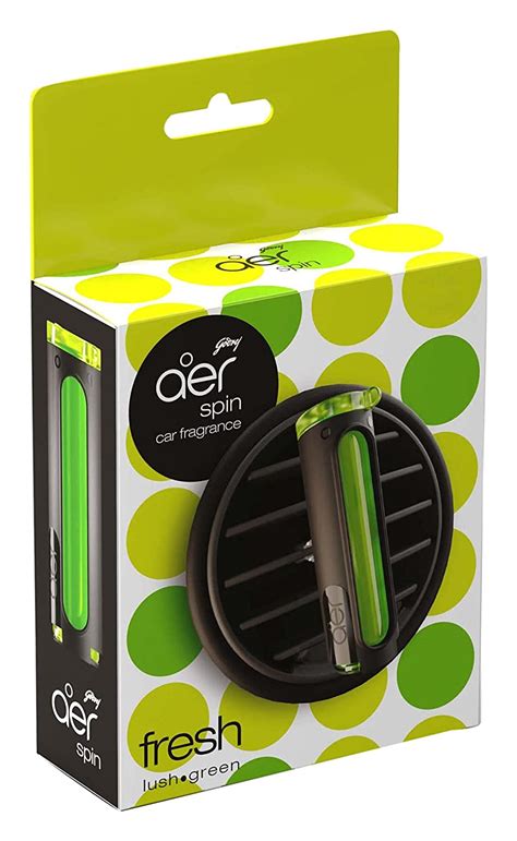 Godrej AER Spin Fresh Lush Green Car Air Freshener, 10g : Amazon.in ...