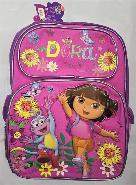 Dora The Explorer Large Backpack 16" Inches Backpack New with Tags ...