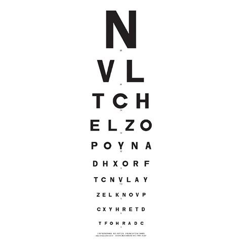 Image result for Visual Acuity Chart