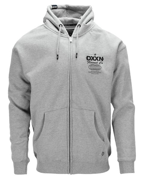 Men's Black Tech Zip Up Hoodie - Heathered Gray | Dixxon Flannel Co.