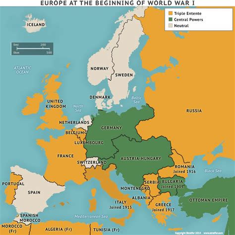Map Of Europe Before Ww1 1914