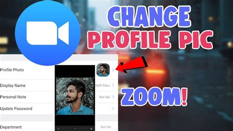 How To Change Profile Picture On Zoom Mobile App on Android and Ios ...