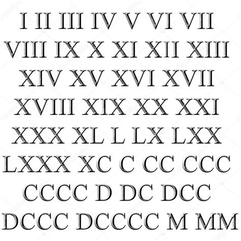 Photos: latin numbers | 3D Stone Latin Numbers — Stock Photo © georgios ...