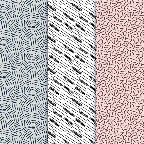 Engraving hand drawn pattern collection | Premium Vector
