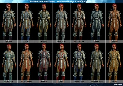 40 Dyes on Adamantine Scale Mail (Patch 5 Update) : r/BaldursGate3