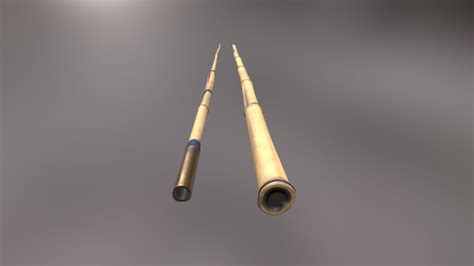 Bamboo Fishing Rod - 3D Model by Grishmanovskij Anton
