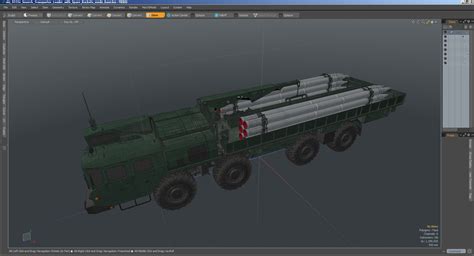 3D model 9T234 Smerch Transporter Loader with Spare Rockets | 3D Molier ...