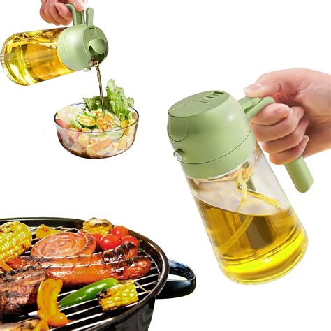Amazon.com: YARRAMATE Olive Oil Dispenser Bottle for Kitchen，2 in 1 Oil ...
