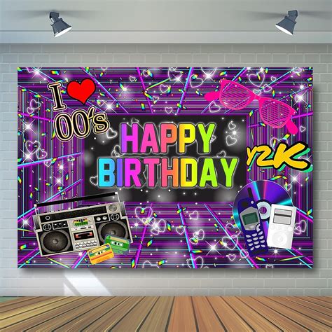 Avezano 2000s Theme Party Backdrop - Neon R&B India | Ubuy