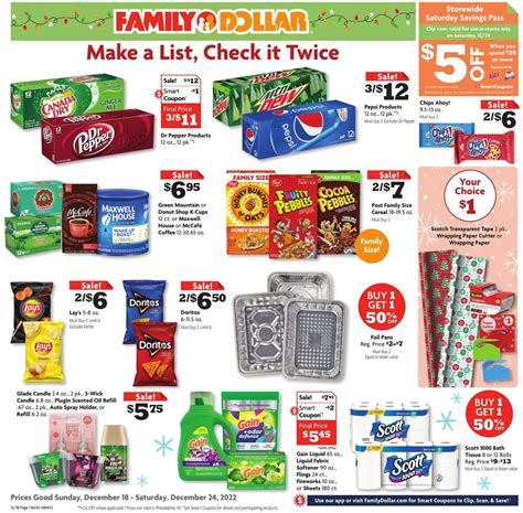 Family Dollar Ad Circular - 12/18 - 12/24/2022 | Rabato