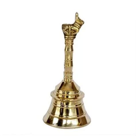 Antique Pooja Bells Brass Gold Nandi Maharaj Ghanti, Hand Bell for ...