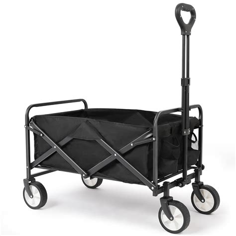 Collapsible Wagon Cart, Portable Folding Wagon, Heavy Duty Utility ...