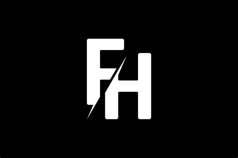 Monogram FH Logo Graphic by Greenlines Studios · Creative Fabrica