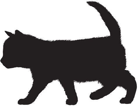 Black Cat Silhouette Template