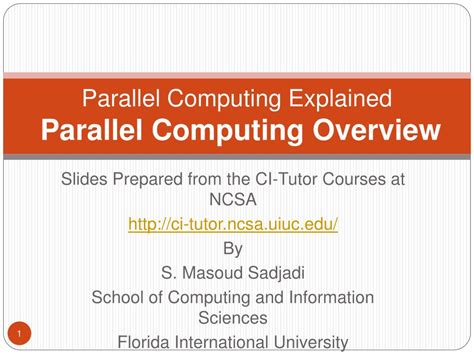 Parallel Computing Lecture 的图像结果