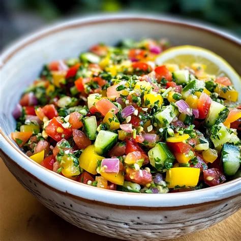 Israeli Salad Recipe - Recipes By Celeste
