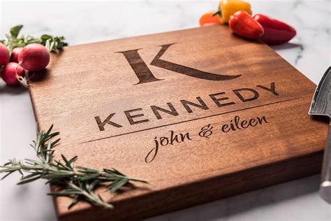 Personalized Cutting Board | Monogrammed | Wood | Modern Housewarming
