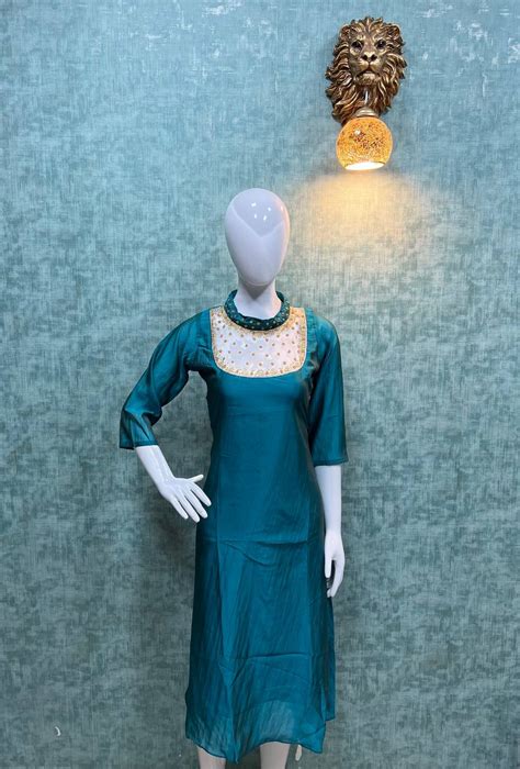 Jewel Neck Kurtis – Lakshmi Boutique